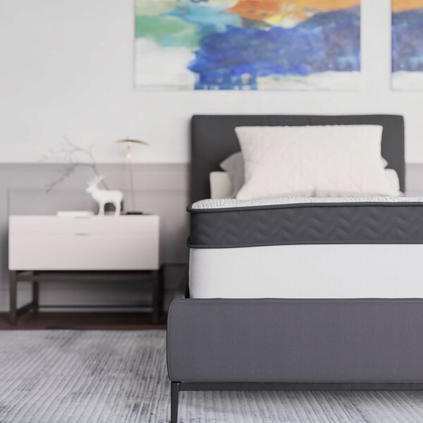 Flash Furniture 12" Memory Foam and Pocket Spring Mattress - Twin - CL-BT33PM-R12M-T-GG