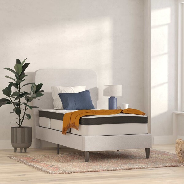 Flash Furniture 12" Memory Foam and Pocket Spring Mattress - Twin - CL-BT33PM-R12M-T-GG