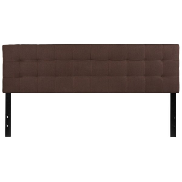 Flash Furniture King, Bedford Headboard, Brown Fabric - HG-HB1704-K-DBR-GG