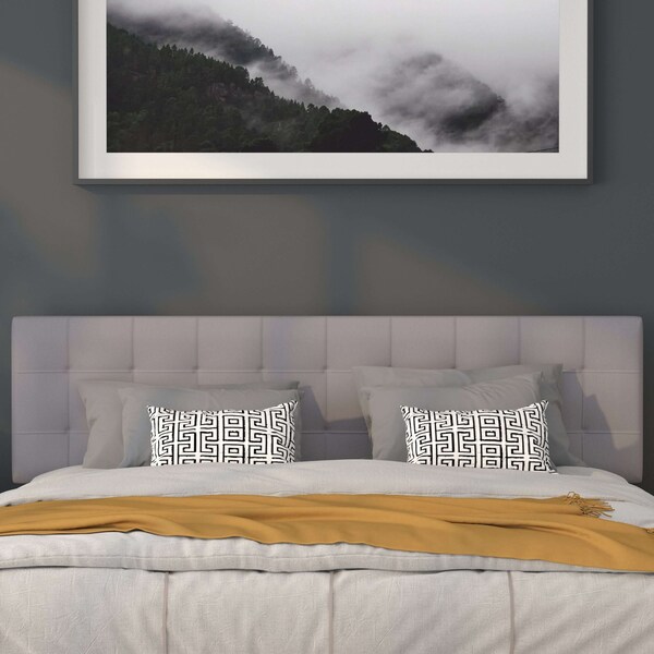Flash Furniture King, Bedford Headboard, Gray Fabric - HG-HB1704-K-LG-GG