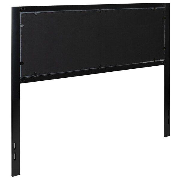 Flash Furniture Queen Tufted Metal Headboard in Dark Gray Fabric - HG-HB1725-Q-DG-GG