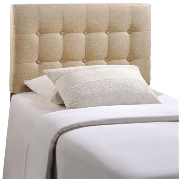 East End Imports Emily Twin Fabric Headboard- Beige - MOD-5176-BEI