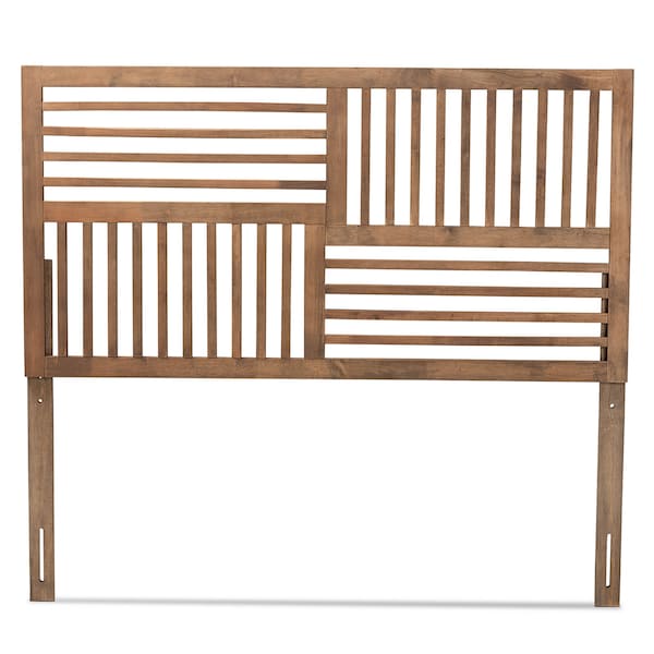 Baxton Studio Adler Modern and Contemporary Transitional Ash Walnut Finished Wood King Size Headboard - 180-11145-ZORO