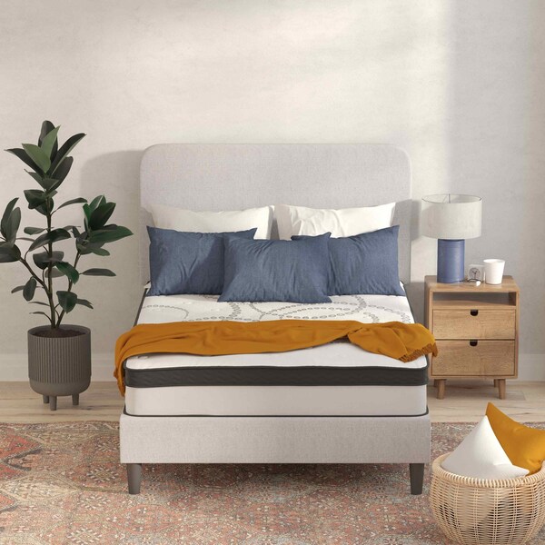 Flash Furniture 10" Hybrid Mattress, Full Mattress in a Box - CL-E230P-R-F-10-GG