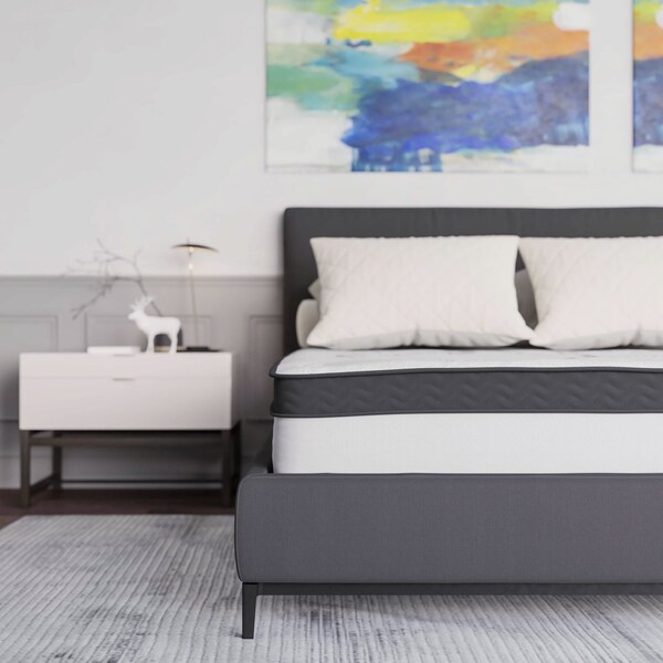 Flash Furniture 10" Hybrid Mattress, Full Mattress in a Box - CL-E230P-R-F-10-GG
