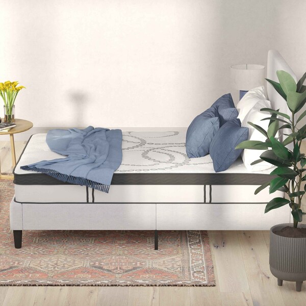 Flash Furniture 10" Hybrid Mattress, Full Mattress in a Box - CL-E230P-R-F-10-GG