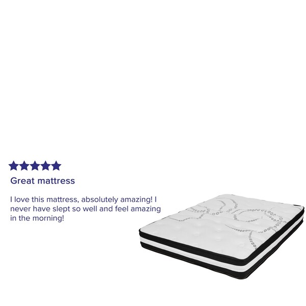 Flash Furniture 10" Hybrid Mattress, Full Mattress in a Box - CL-E230P-R-F-10-GG