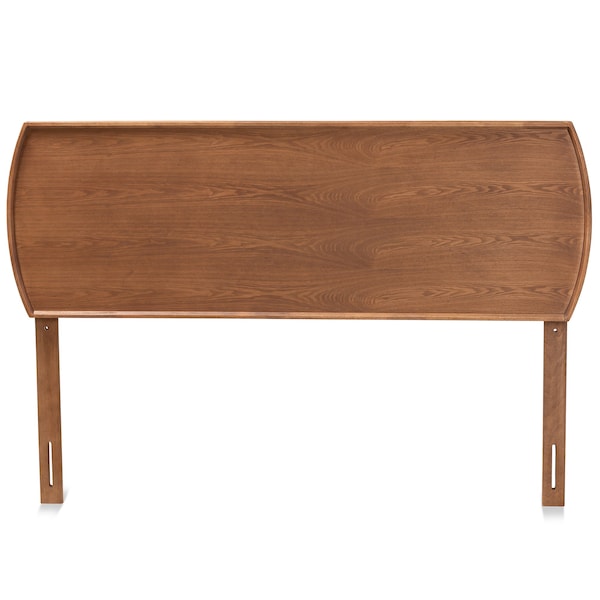 Baxton Studio Laurien Mid-Century Modern Ash Walnut Finished Wood Full Size Headboard - 181-11113-ZORO
