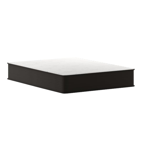 Flash Furniture Dream 12 in Hybrid Mattress, Queen Size High Density Foam and Pocket Spring Mattress in a Box, White/Black - DR-E230P-R-Q-12-GY-GG
