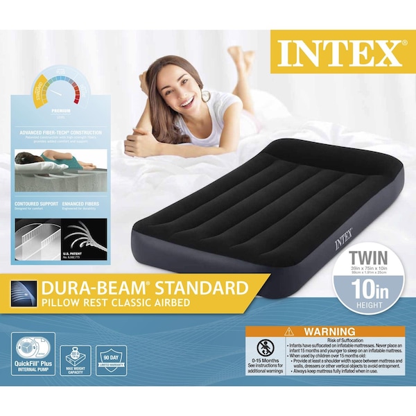 Intex Intex Air Mattress Twin Pump Included - 64145ED