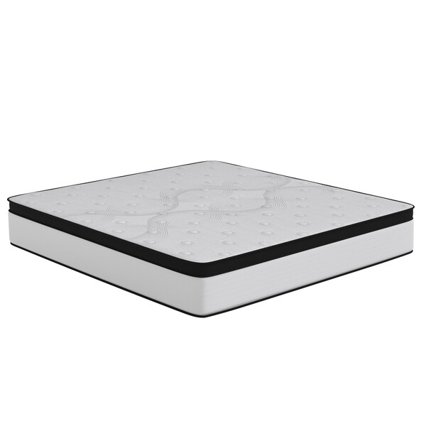 Flash Furniture 12" Firm Hybrid Mattress-King Mattress in a Box - CL-FR231-12-K-GG
