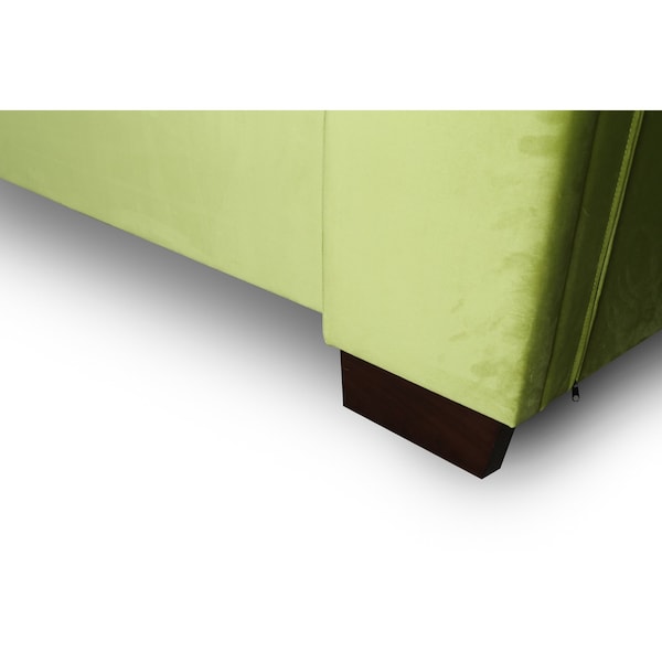 Manhattan Comfort Parlay Queen-Size Bed in Pine Green - BD006-QN-PG