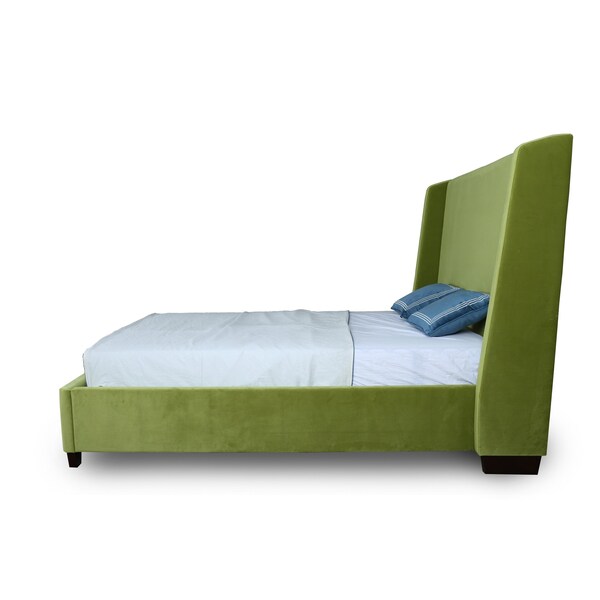Manhattan Comfort Parlay Queen-Size Bed in Pine Green - BD006-QN-PG