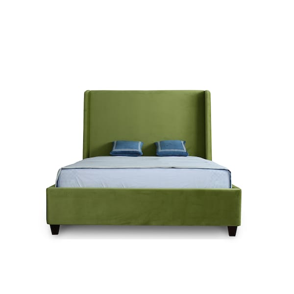 Manhattan Comfort Parlay Queen-Size Bed in Pine Green - BD006-QN-PG