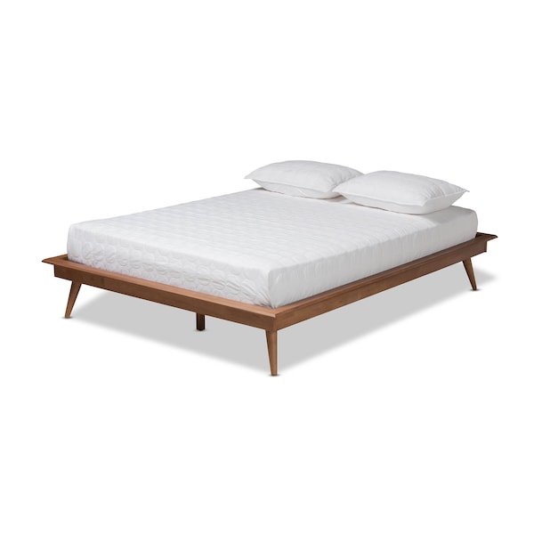 Baxton Studio Karine Walnut Brown Finished Wood Queen Size Platform Bed Frame - 156-9803