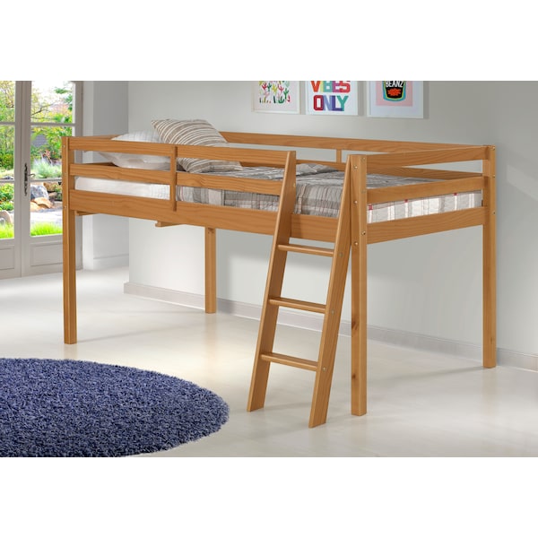 Alaterre Furniture Roxy Twin Wood Junior Loft Bed, Cinnamon - AJRX10CIA
