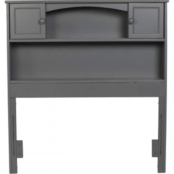 Atlantic Furniture Newport Bookcase Headboard Twin - Grey - AR285829