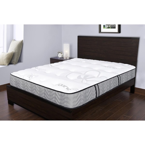 Spectra Mattress 11.5 in. Orthopedic Organic Medium Firm Quilted Top Double Sided Pocketed Coil - King - SS571001K