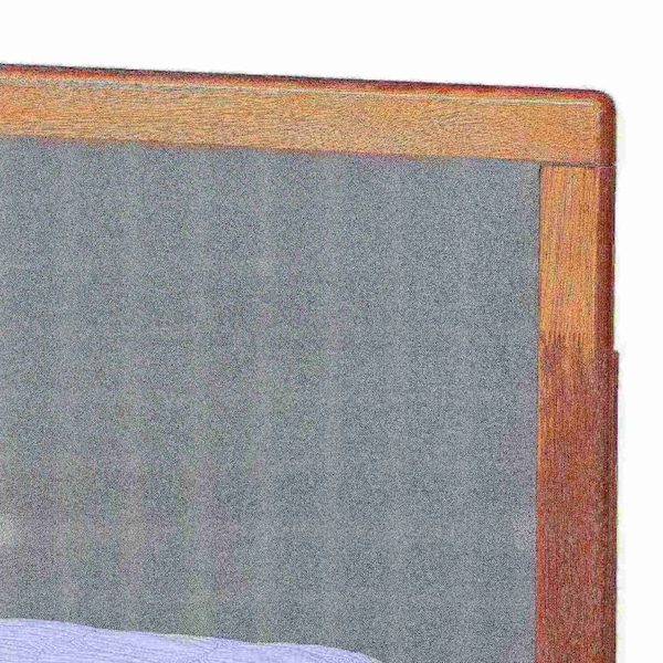 Baxton Studio Lene Modern Dark Grey Fabric and Ash Walnut Brown Finished Wood Full Size 3-Drawer Storage Bed - 175-9431-9620-ZORO