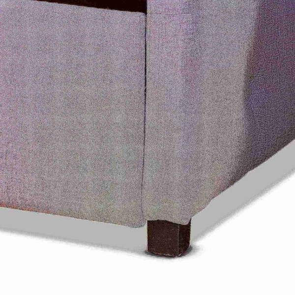 Baxton Studio Becker Modern and Contemporary Transitional Grey Fabric Full Size Daybed with Trundle - 184-11088-ZORO