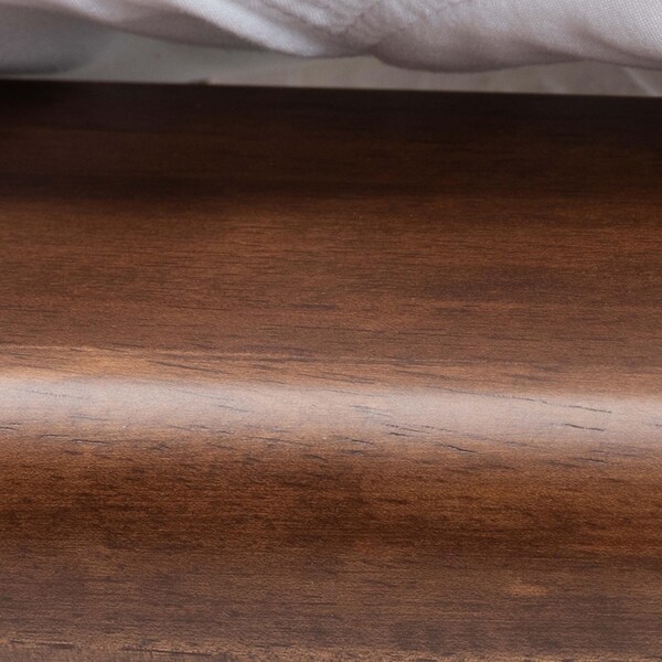 Baxton Studio Alivia Mid-Century Modern Walnut Brown Finished Wood King Size Bed Frame - 238-13264-ZORO