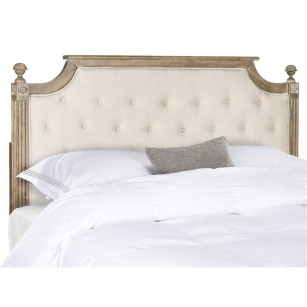 Safavieh Rustic Full Size Tufted Linen Headboard, Beige - FOX6241A-F