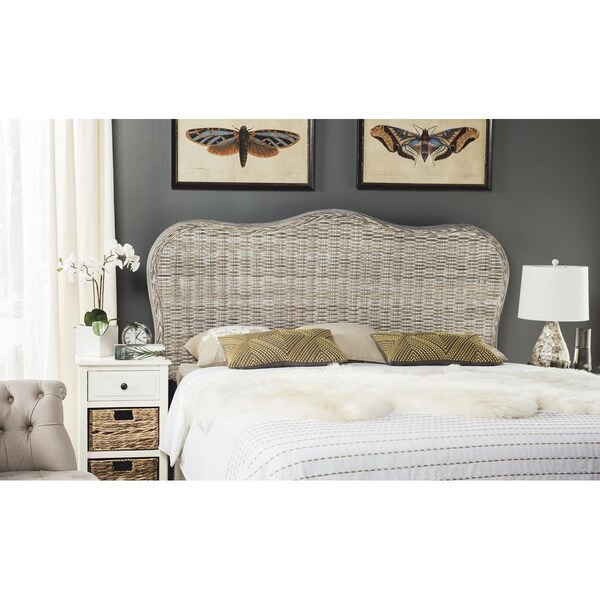 Safavieh Imelda White Washed Queen Headboard - SEA8027B-Q