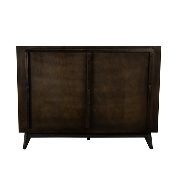 Armen Living Baly Acacia Mid-Century Platform King Bed - LCLFBDKG