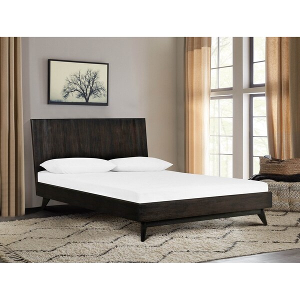 Armen Living Baly Acacia Mid-Century Platform King Bed - LCLFBDKG
