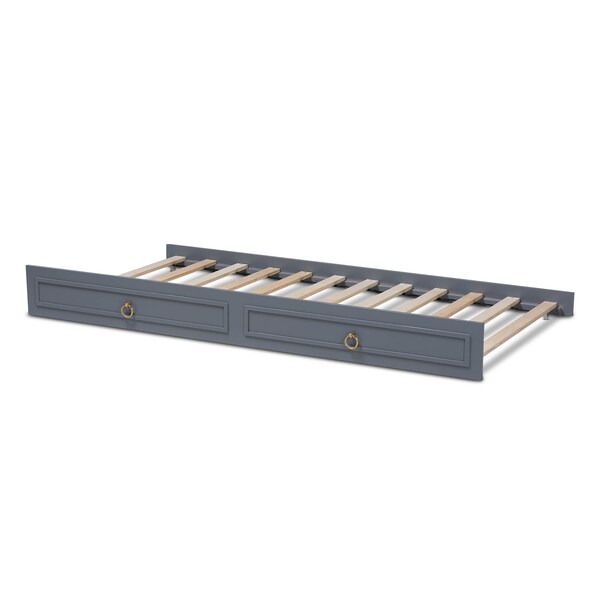 Baxton Studio Mariana Grey Finished Wood Twin Size Trundle - 158-9655