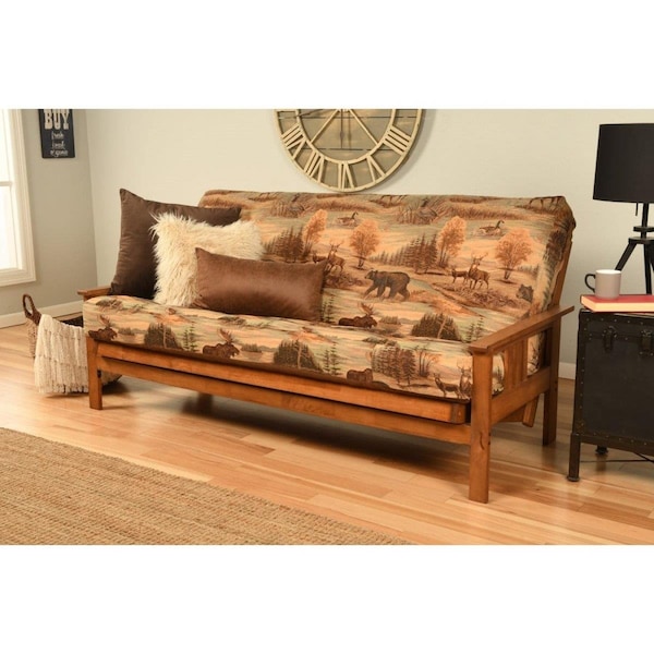 Templeton Monterey Barbados Futon Frame with Canadian Mattress - Full Size - TE2597743