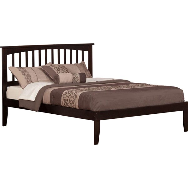 Atlantic Furniture Mission Bed with Open Foot Board, Espresso - King - AR8751001