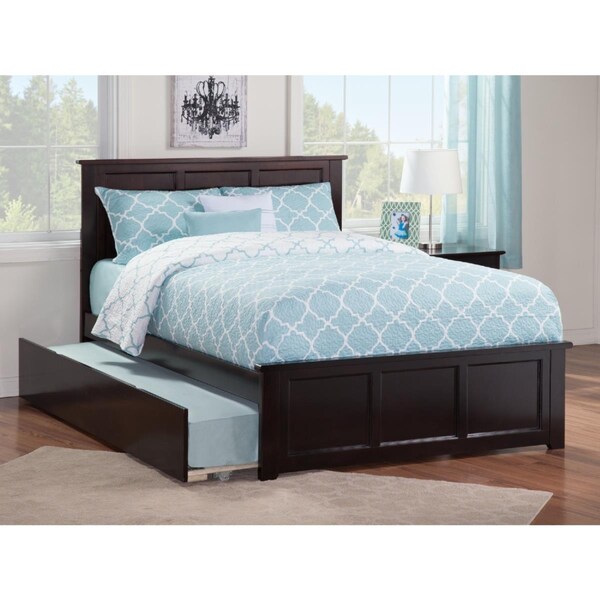 Atlantic Furniture Madison Match Foot Board with Urban Lifestyle Trundle, Espresso - Full - AR8636011