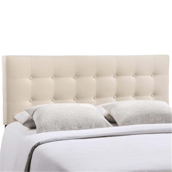 East End Imports Emily King Fabric Headboard- Ivory - MOD-5174-IVO
