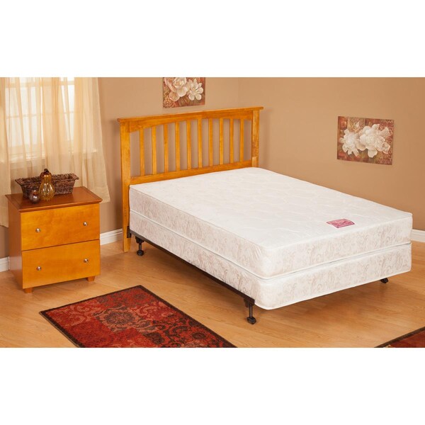 Atlantic Furniture Mission Bed with Match Footboard - Antique Walnut, Queen Size - AR8746034