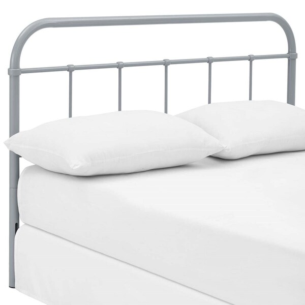 Modway Furniture 40.5 x 2 in. Serena King Steel Headboard Gray - MOD-5537-GRY