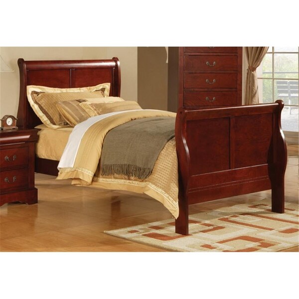 Acme Furniture Industry Louis Philippe III Twin Bed in Cherry - 19530T