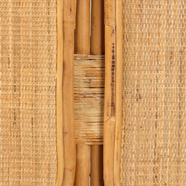 Bali & Pari Gowan Modern Bohemian Natural Brown Rattan King Size Standalone Headboard - 241-13401-ZORO