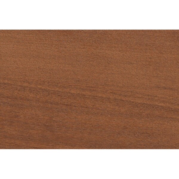 Baxton Studio Garron Mid-Century Modern Grey Fabric and Walnut Brown Wood Queen Size Platform Bed - 246-12644-9814-ZORO