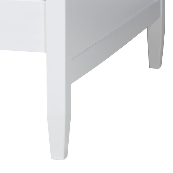 Baxton Studio Viva Classic and Traditional White Finished Wood Twin Size Daybed - 224-12600-ZORO