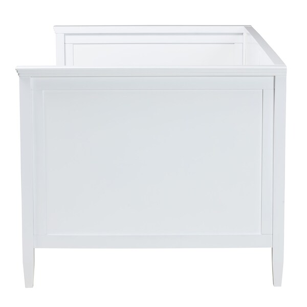 Baxton Studio Viva Classic and Traditional White Finished Wood Twin Size Daybed - 224-12600-ZORO