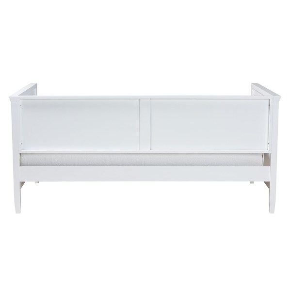 Baxton Studio Viva Classic and Traditional White Finished Wood Twin Size Daybed - 224-12600-ZORO