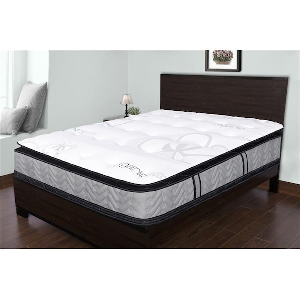 Spectra Mattress Spectra Mattress SS571003F 14 in. Orthopedic Organic Plush Knife Edge Pillow Top Double Sided Pocketed Coil - Full - SS571003F