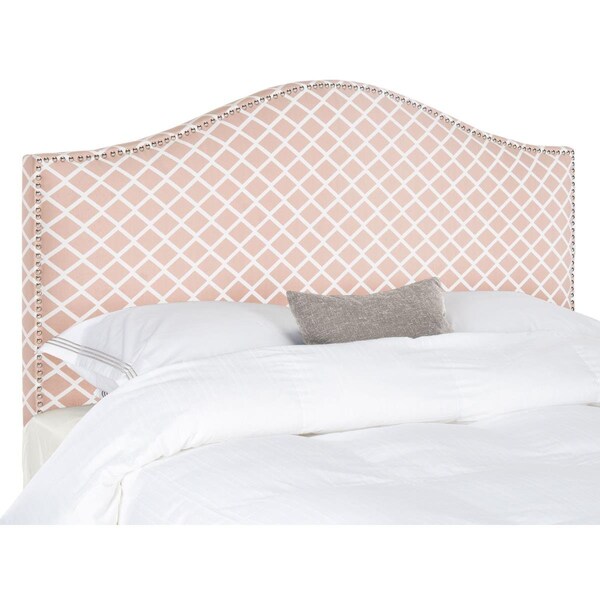 Safavieh Connie King Headboard, Peach Pink & White - MCR4019H