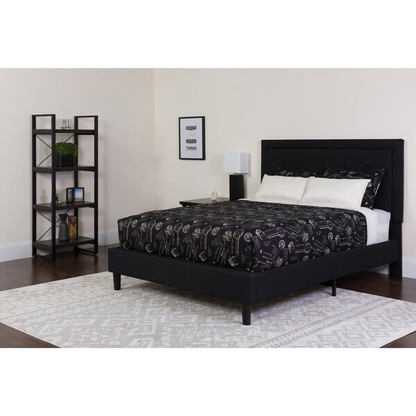 Flash Furniture Twin Platform Bed Set, Black - SL-BMF-21-GG