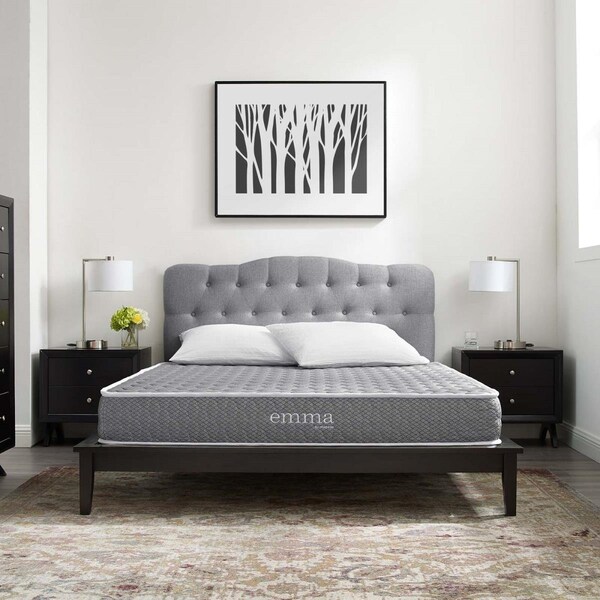 Modway Furniture 8 in. Emma Queen Mattress - MOD-6258-WHI