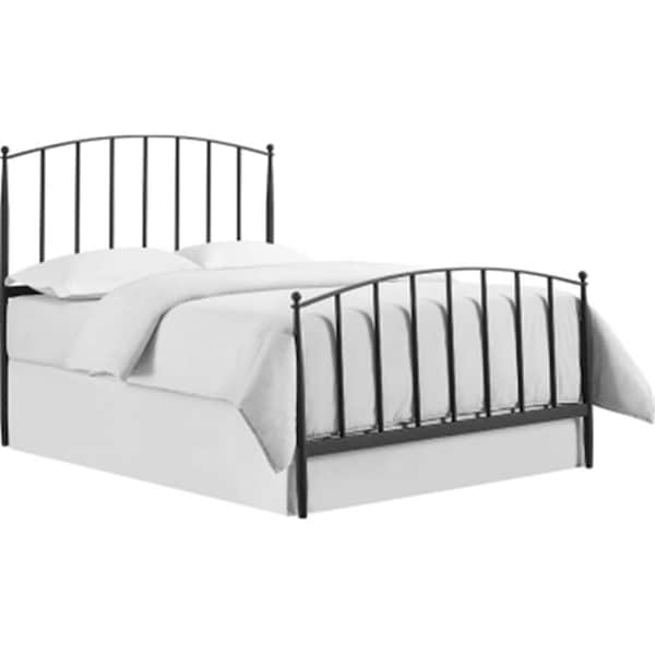 Templeton 55.25 x 60.75 x 84 in. Whitney Headboard & Footboard - Queen Size, Black - TE2613649