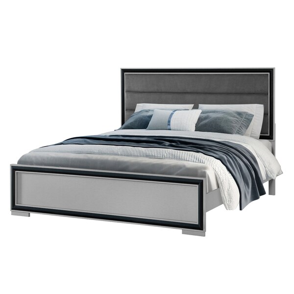 Global Furniture Usa AMELIA-GREY/BLACK-FBG W/LED - 6356