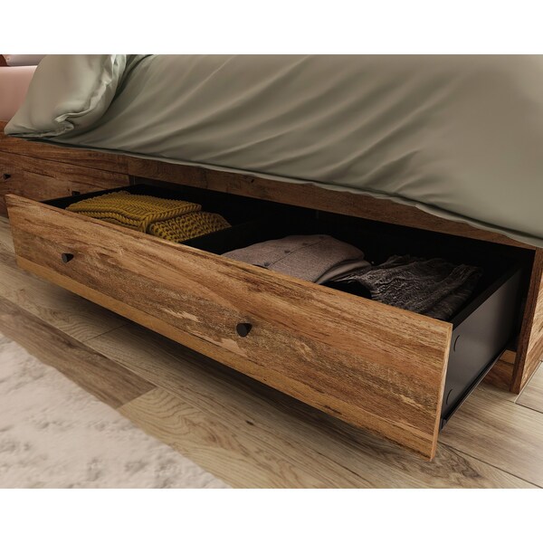 Sauder Cannery Bridge Queen Storage Bed Sm A2 , Accommodates queen-size mattress - 430281