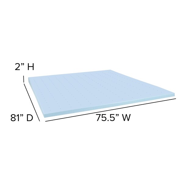 Flash Furniture 12" King Mattress, 14" Bed frame & 3" Topper Set - XU-BD10-12PSM2M35-K-GG